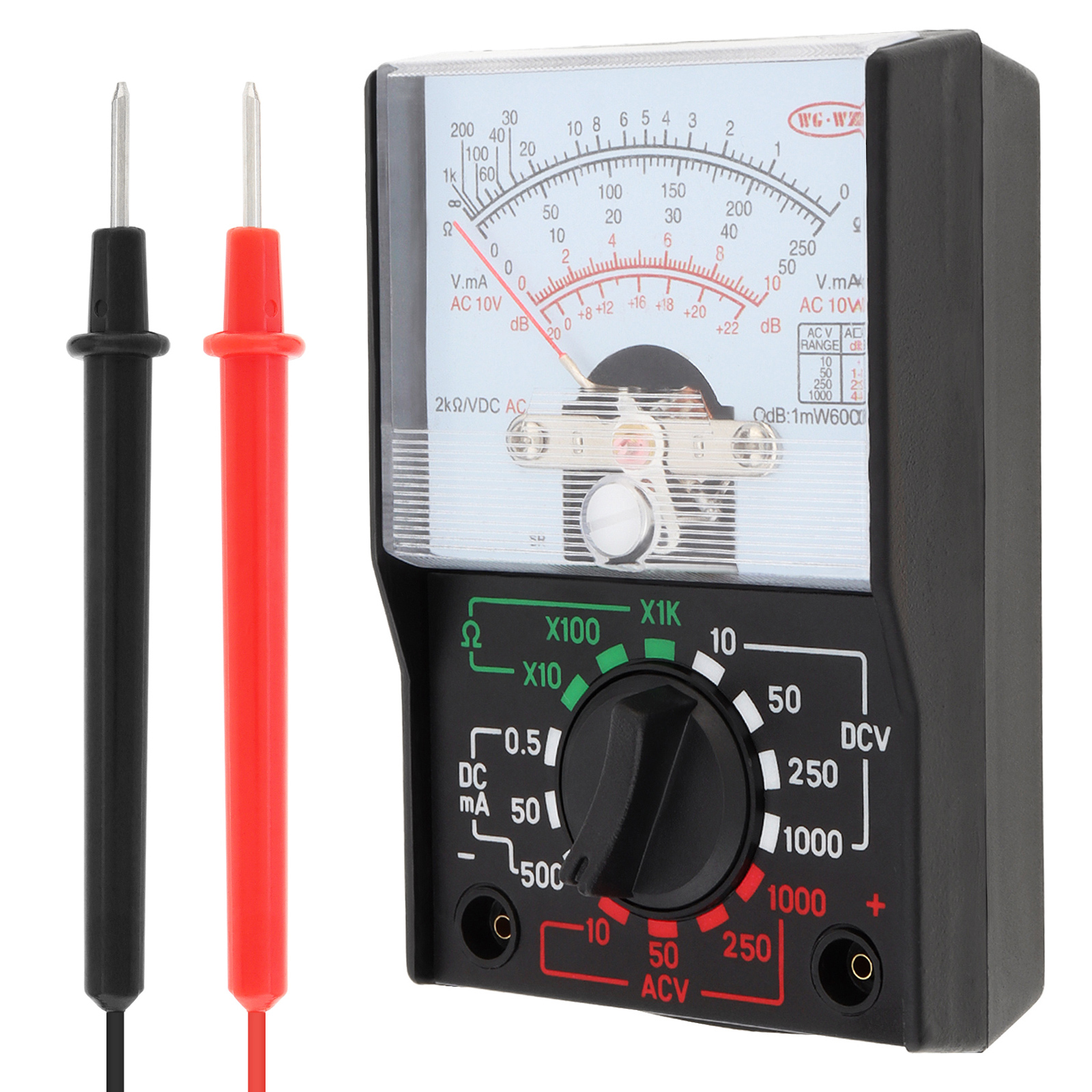 Voltmeter Ammeter Ohmmeter Analog Multimeter Tester Meter Volt AC DC Current OHM